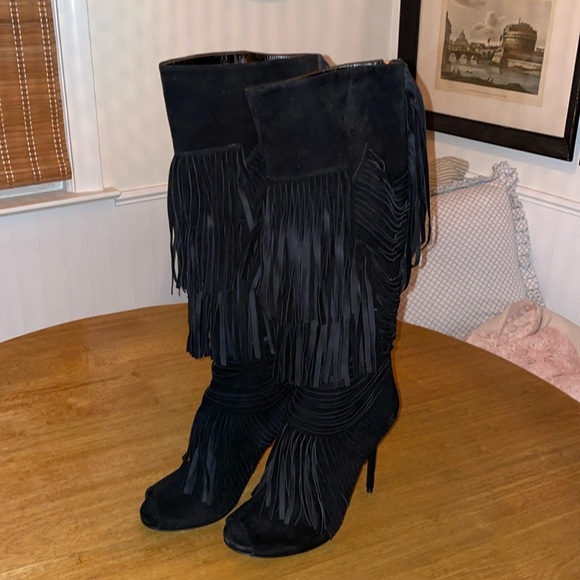 Women’s Gucci Fringe Boots - Picture 1 of 8